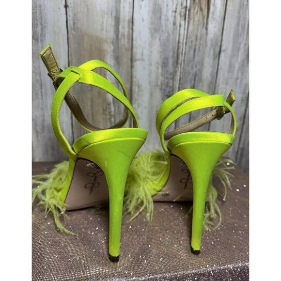 Jessica Simpson Lime Green Neon /yellow Neon Pumps High Heels Size 7M - Picture 5 of 9